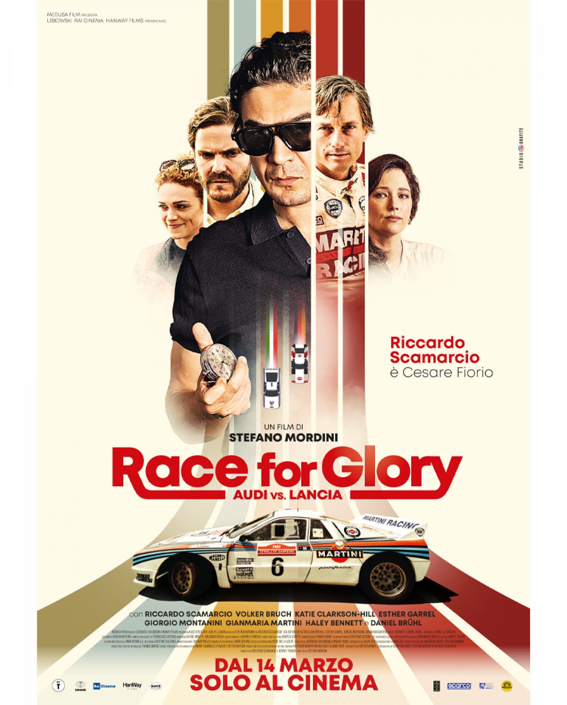Lozza, vedette sur le grand écran dans le nouveau film « Race for Glory - Audi vs Lancia »