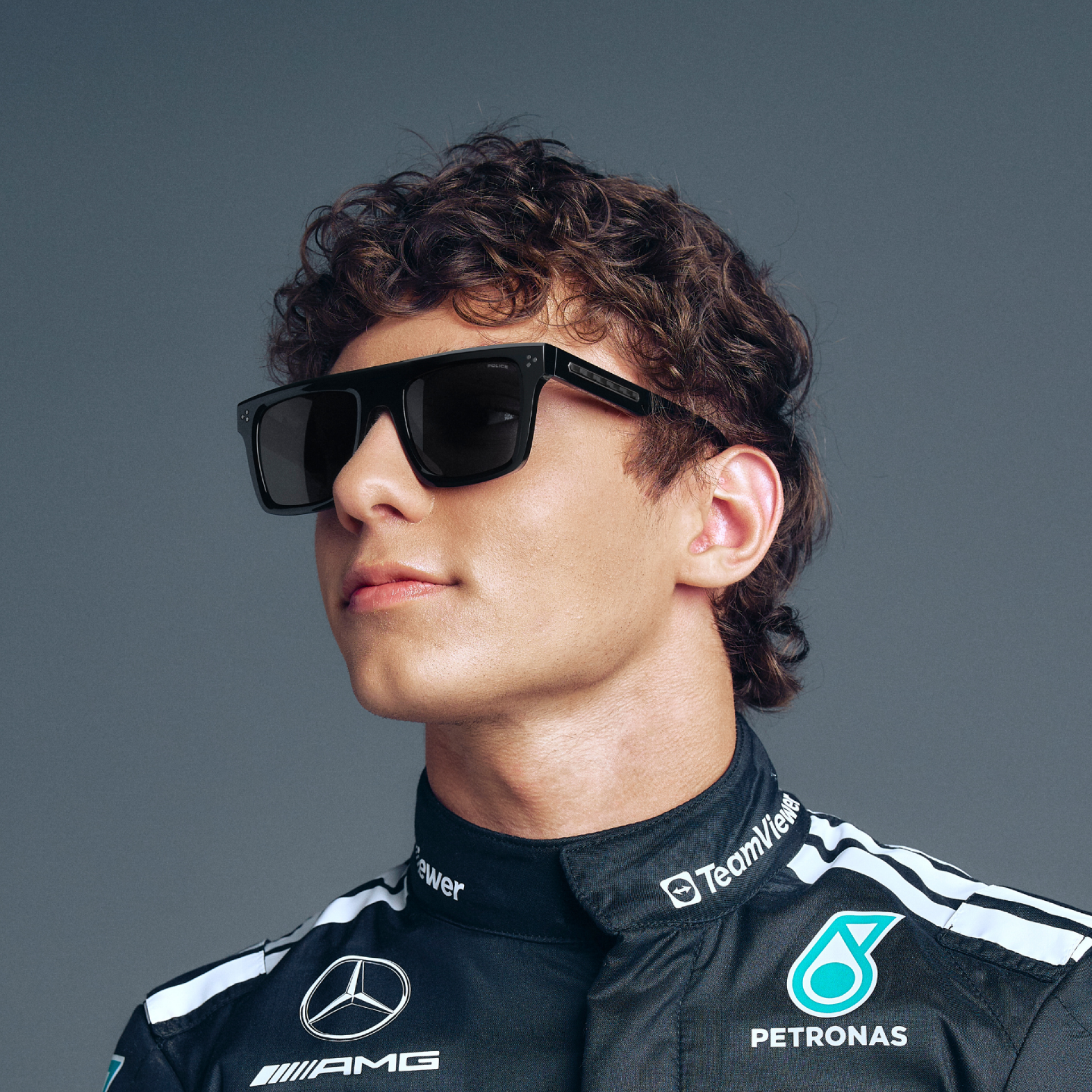 Police and Mercedes-AMG PETRONAS Formula One Team: a capsule collection that brings together elegance and performance